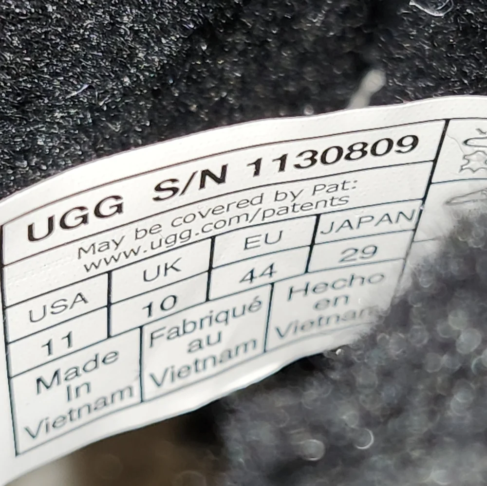 UGG‎ Men's Black and White Winter Boots